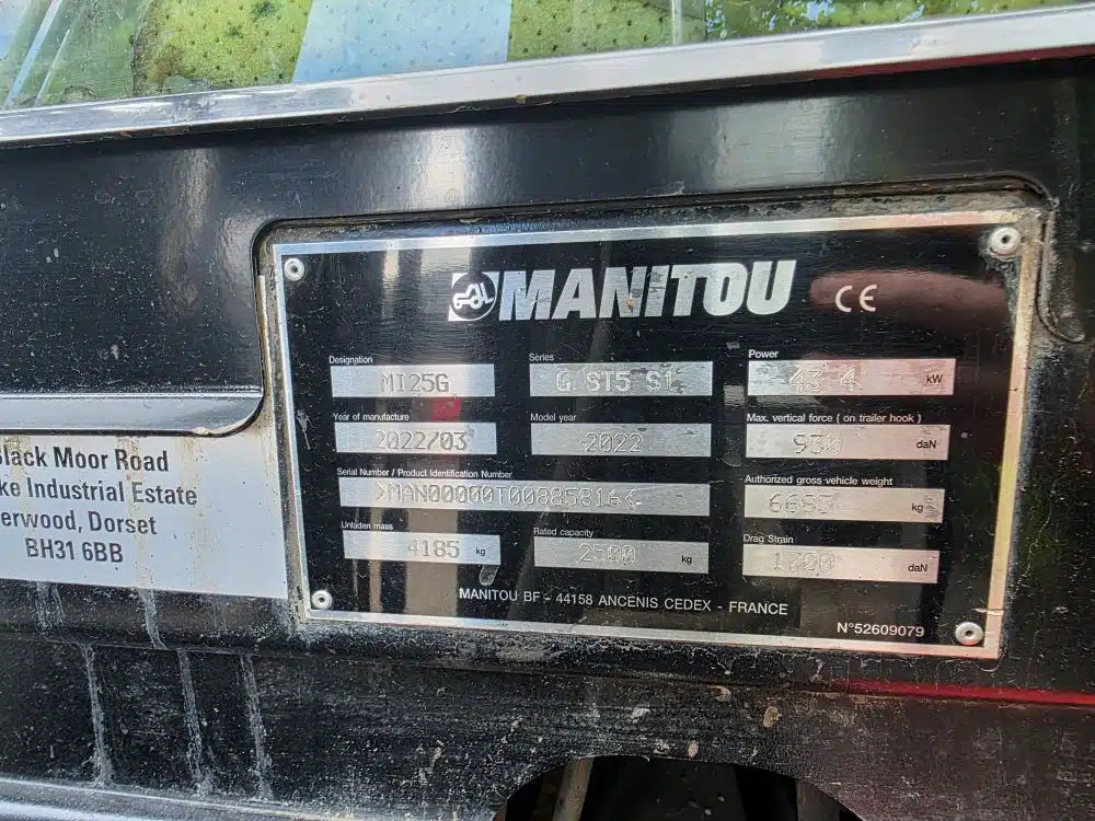 2022 Manitou telehandler for sale in Littleport, Cambridgeshire — photo 6