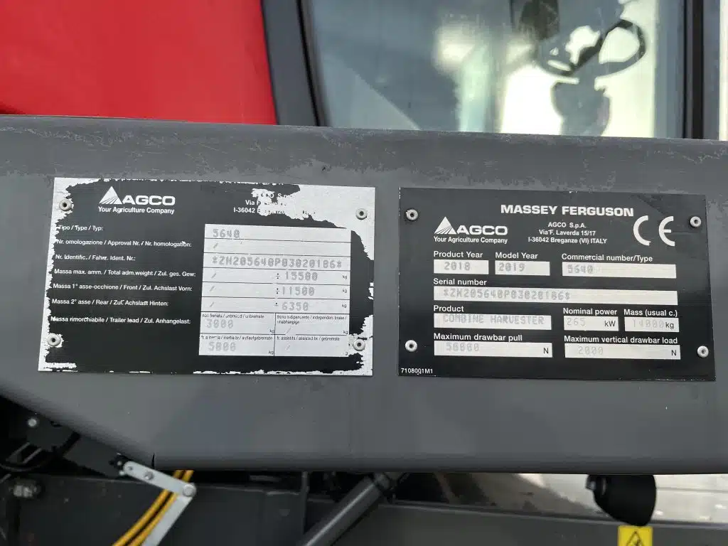 2019 Massey Ferguson combine for sale in Littleport, Cambridgeshire — photo 12