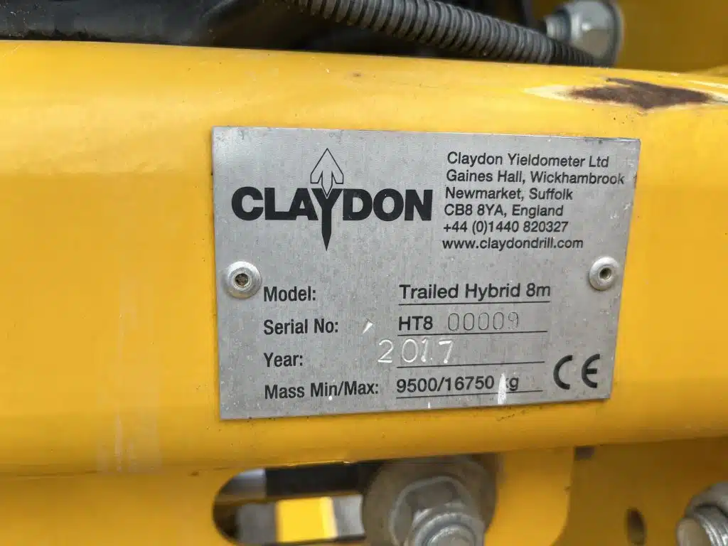 2017 Claydon seed drill for sale in Littleport, Cambridgeshire — photo 10